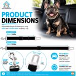 SOL Adjustable dog car tethers – 70 Centimeters – Black - Image 2