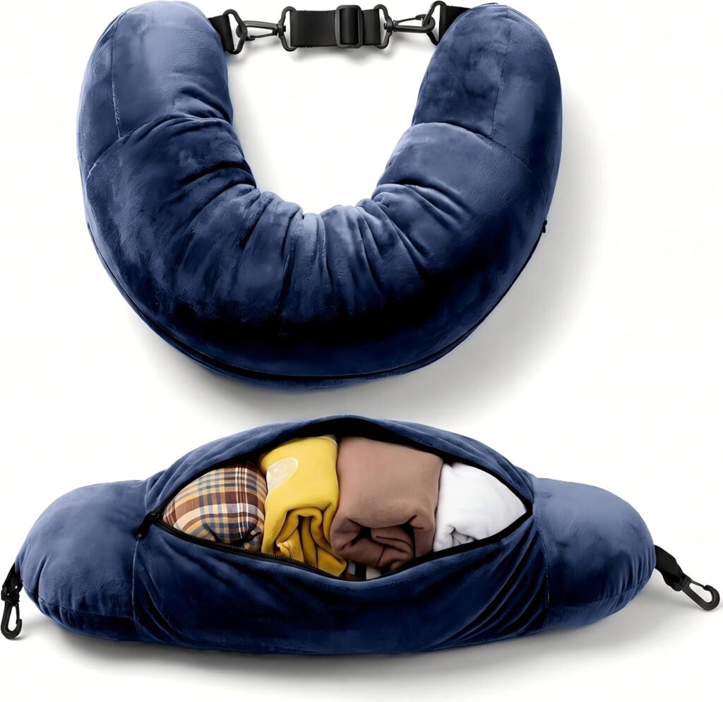 Travel pillow storage carry bag – One Size – Navy
