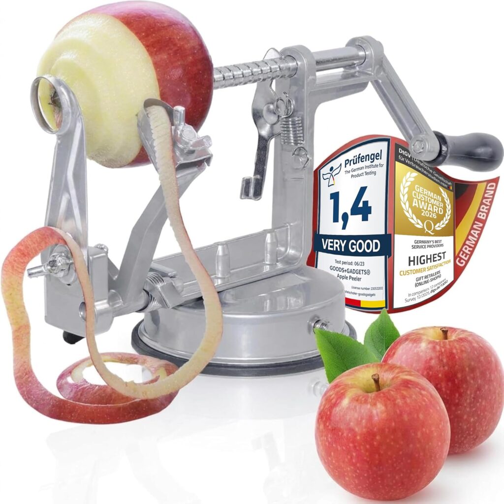 Crank apple peeler corer slicer – Multicoloured