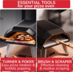 Senwosa Pizza-oven brush and turning fork – Set Of 2 – Natural - Image 5