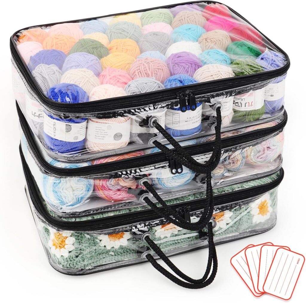 Coopay Clear yarn storage organisers