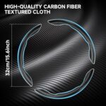 Segmented steering wheel cover – Black – 3-pack - Image 4