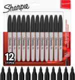 Sharpie fine-point black permanent markers, 12 pack