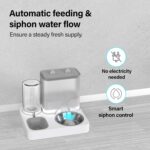 Vivo Technologies Gravity pet feeder and water dispenser – Dark Grey – 2.2 litres - Image 6