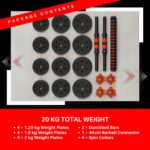 Straame Adjustable dumbbell and barbell set – Black - Image 3