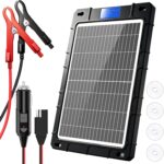 AeternaSol Solar vehicle-battery maintainer – 12W Black