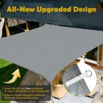 Rectangular garden shade sail – YP013 – 3x4m – Grey - Image 4