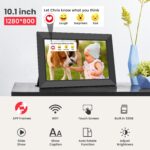 BIGASUO Wi-Fi digital picture frame – Black - Image 4