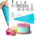 Zikrange ltd Reusable icing piping bag and nozzle kit – Blue