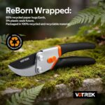 VOTREK Bypass pruning secateurs – Sunset Orange - Image 9