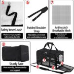 GRTLPOK Foldable soft-sided pet carrier – Black - Image 5