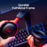 HyperX Cloud III – Wired Gaming Headset, PC – Black/Red - Image 5