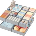 DIMJ Foldable fabric drawer compartments – Slate Grey