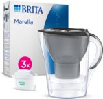 BRITA Water Filter Jug MAXTRA Marella, 3x Pure Performance cartridges – 2.4 litres