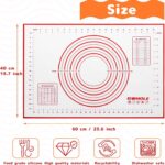 Measured silicone pastry mat – 40*60cm – Pink - Image 2