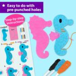 Felt sea-creature sewing kit – KraFun Sewing Mermaid & Friends – Taille unique – Sewing Mermaid - Image 4