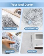 Fogray Extendable bendable microfibre duster – 1pc-grey - Image 6