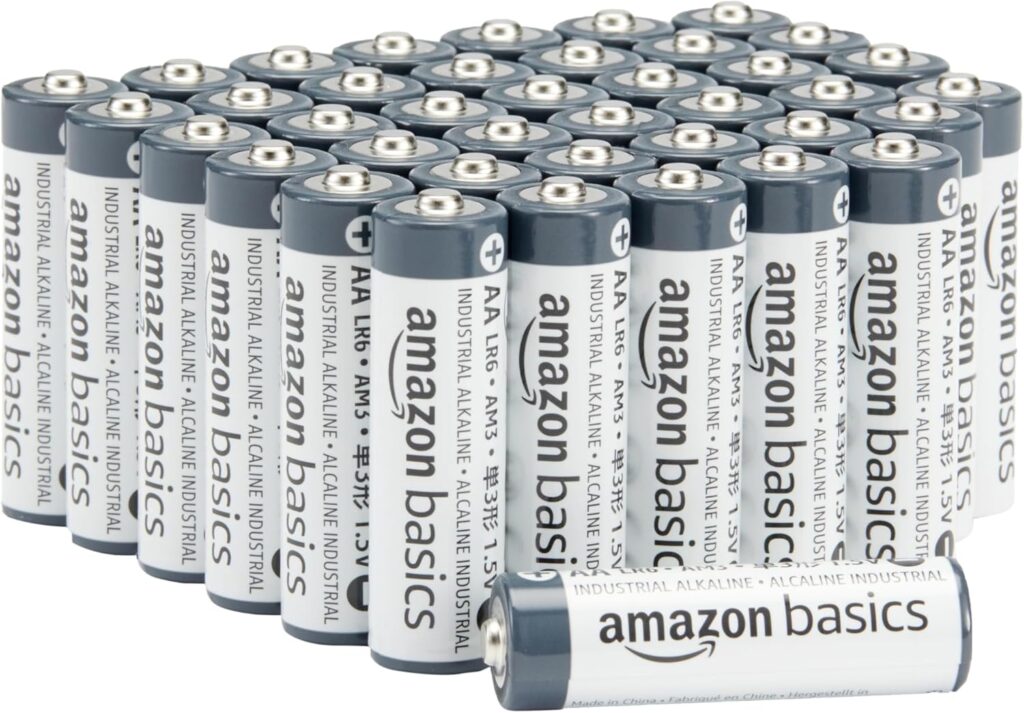 Amazon Basics AA Alkaline Industrial 1.5V Batteries, 40-pack