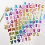 SHUNYINLAI Self-adhesive alphabet gem stickers – 1.4CM – Multi - Image 7