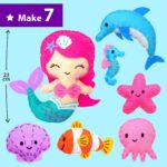 Felt sea-creature sewing kit – KraFun Sewing Mermaid & Friends – Taille unique – Sewing Mermaid - Image 3