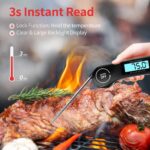 DOQAUS folding digital meat thermometer – CP1 – Black - Image 3