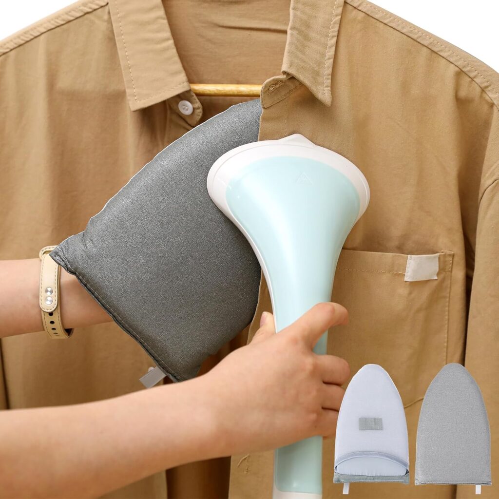 Garment-steamer ironing mitt – Gray