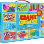abeec Giant Craft Kit for Kids | 1000+ Piece Art & Craft Supplies Box – Giant Craft Box – Multicolour