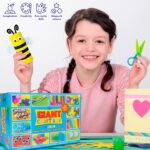 abeec Giant Craft Kit for Kids | 1000+ Piece Art & Craft Supplies Box – Giant Craft Box – Multicolour - Image 4