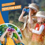 HappyKidsClub Children's compact binoculars – Fun-Fernglas-Set – Blue - Image 3