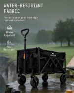 Voyager Collapsible camping wagon – Black (70l) - Image 5