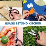 MAGNIFICENT 7 STAR Magnificent kitchen scissors with safety cover and soft grip – Red - Image 5