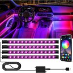 Winzwon LED Interior Lights for Car Accessories for Men Women – Purple