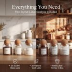 Livabl Cork-ball kitchen canisters – 500ml – Transparent – 500 ml - Image 5