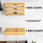 SpaceAid Three-roll wrap dispenser with cutters – Natural - Image 7