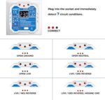 KAIWEETS UK socket wiring tester – Blue - Image 2