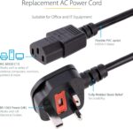 StarTech 3m UK Computer Power Cable, 10A 250V – Black - Image 2