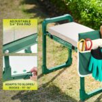 Folding garden kneeler and seat – Luxury version – Green - Image 4