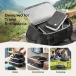 Samfolk Compression Packing Cubes, 8-piece Set, Black – 8 set – 8-pack - Image 9