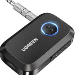 UGREEN Bluetooth 6.0 Aux Receiver for Car – Aux Bluetooth Adapter Auto – Black