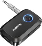 UGREEN Bluetooth 6.0 Aux Receiver for Car – Aux Bluetooth Adapter Auto – Black