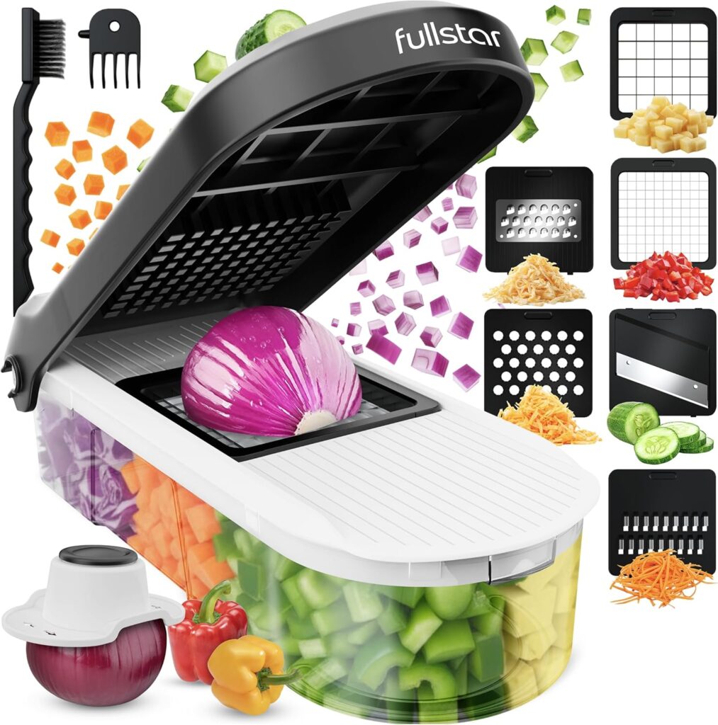 fullstar Six-blade vegetable chopper and mandoline – White