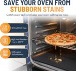 Linda's Essentials Reusable oven protector liners – 2 Pack (Medium) – Black – 2-pack - Image 2