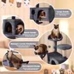 Multi-level cat tree – Play Towers & Trees – Dark Grey - Image 4