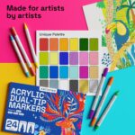 ARTISTRO Dual-tip acrylic paint pens – 24-pack - Image 4
