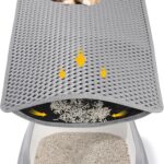 Double-layer cat litter mat – 38×61 cm – Grey