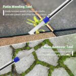 Long-handled patio weeding brush set - Image 4