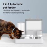 Vivo Technologies Gravity pet feeder and water dispenser – Dark Grey – 2.2 litres - Image 2