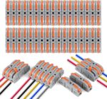 flintronic Two-pin insulation-displacement wire connectors – 34PCS Grey
