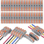 flintronic Two-pin insulation-displacement wire connectors – 34PCS Grey