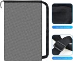 Mesh sports ball storage bag – 30" x 40" – Black – 20 litres - Image 3